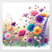 Wildflower Rhapsody Raamsticker (Vel)