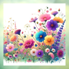 Wildflower Rhapsody Raamsticker