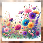 Wildflower Rhapsody Raamsticker (Vel 2)