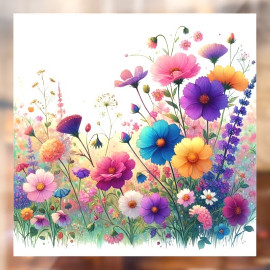 Wildflower Rhapsody Raamsticker (Vel 2)