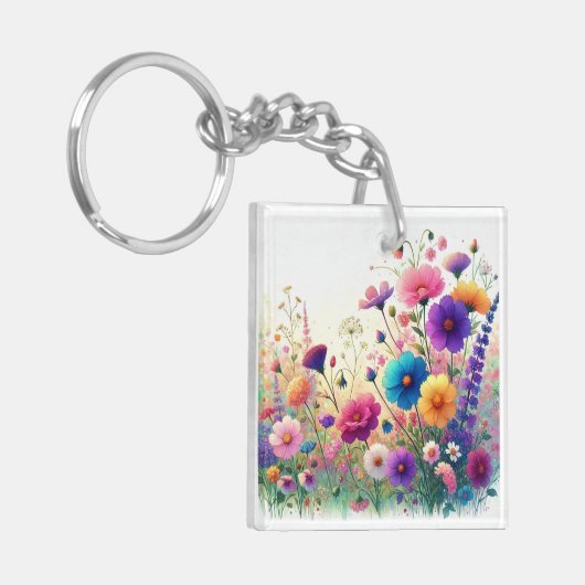 Wildflower Rhapsody Sleutelhanger (Voorkant Links)