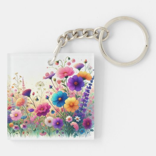 Wildflower Rhapsody Sleutelhanger (Achterkant)