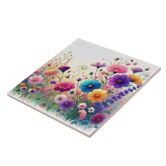 Wildflower Rhapsody Tegeltje (Zijkant)