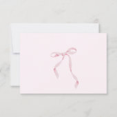 Wildflower Ribbon Bow lijst Baby shower Dank u Bedankkaart (Achterkant)