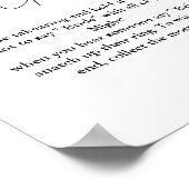 Wildflower ring spel niet zeggen bruid poster (Hoek)