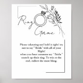 Wildflower ring spel niet zeggen bruid poster (Voorkant)