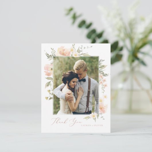 Wildflower Romance Bedankkaart (Staand voorkant)