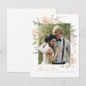 Wildflower Romance Bedankkaart (Voorkant / Achterkant)