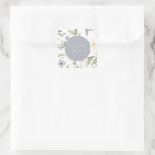 Wildflower Romance bruiloft Sticker (Tas)