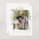 Wildflower Romance dank je kaart (Voorkant / Achterkant)