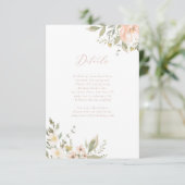 Wildflower Romance Details Kaart (Staand voorkant)