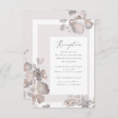 Wildflower Romance Receptie Insert Kaart (Voorkant / Achterkant)