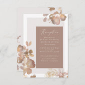 Wildflower Romance Receptie Insert Kaart (Voorkant / Achterkant)