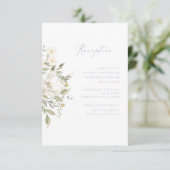 Wildflower Romance Receptie Insert Kaart (Staand voorkant)