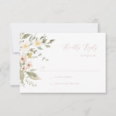 Wildflower Romance RSVP-kaart RSVP Kaartje (Voorkant)