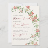 Wildflower Roos Spring Garland Vrijgezellenfeest Kaart (Voorkant)