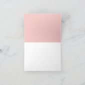 Wildflower roze boog gevouwen dank u kaart (Binnen)