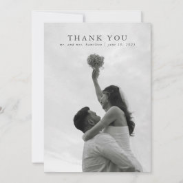 Wildflower Roze Elegante Trouwbedankkaart Kaart