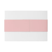 Wildflower Roze Elegante Trouwsuite Uitnodigingen Wikkel (Achterkant Voorbeeld)