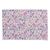 Wildflower roze kleur kussen Hoesje Kussensloop (Voorkant-Links)