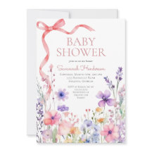Wildflower Roze Lint Baby Shower