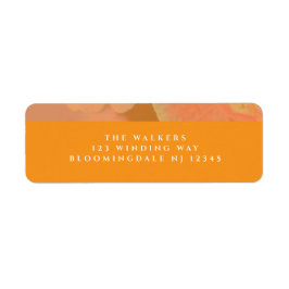  Wildflower Roze Poppy Wedding Etiket