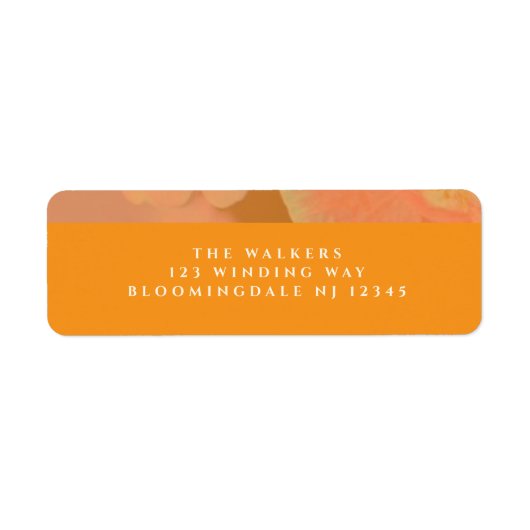  Wildflower Roze Poppy Wedding Etiket (Voorkant)