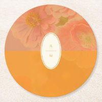  Wildflower Roze Poppy Wedding Monogram