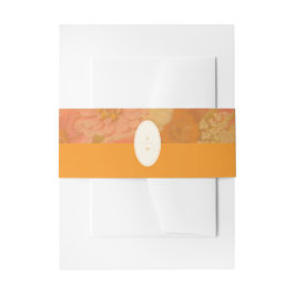  Wildflower Roze Poppy Wedding Monogram Uitnodigingen Wikkel