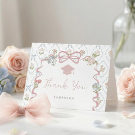 Wildflower Roze Strikdiploma Dankkaart Bedankkaart
