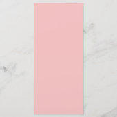 Wildflower Roze Waterverf Elegante bruiloft Menu (Achterkant)