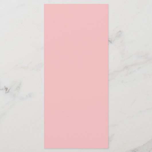 Wildflower Roze Waterverf Elegante bruiloft Menu (Achterkant)