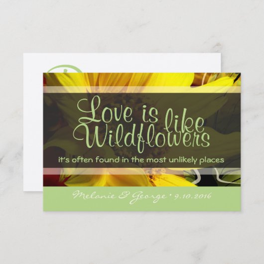 Wildflower RSVP (Voorkant / Achterkant)