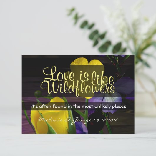 Wildflower RSVP (Staand voorkant)