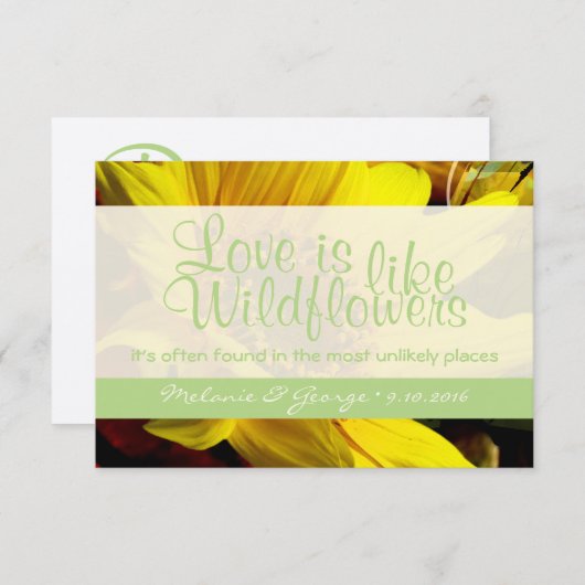 Wildflower RSVP (Voorkant / Achterkant)