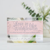 Wildflower RSVP Kaartje (Staand voorkant)