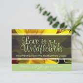 Wildflower RSVP Kaartje (Staand voorkant)