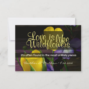Wildflower RSVP Kaartje