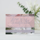 Wildflower RSVP Kaartje (Staand voorkant)