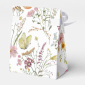 Wildflower Rustic Boho Wedding Bedankdoosjes (Achterkant)