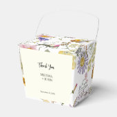 Wildflower Rustic Boho Wedding Bedankdoosjes (Voorkant Zijde)