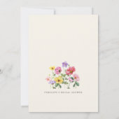 Wildflower Rustic Chic Floral Boho C Vrijgezellenf Kaart (Achterkant)