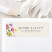Wildflower Rustic Chic Floral Boho Country Address Etiket (Insitu)