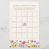 Wildflower Rustic Chic Floral Vrijgezellenfeest Bi (Voorkant)