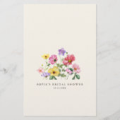 Wildflower Rustic Chic Floral Vrijgezellenfeest Ga (Achterkant)