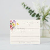 Wildflower Rustic Chic Floral Vrijgezellenfeest Re (Staand voorkant)