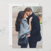 Wildflower Rustic Country Boho Chique Foto Huwelij Kaart (Achterkant)