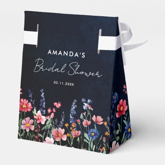 Wildflower Rustic Country Boho Flora Vrijgezellenf Bedankdoosjes (Achterkant)