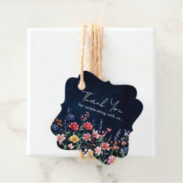 Wildflower Rustic Country Boho Floral Dank u Bedankjes Labels