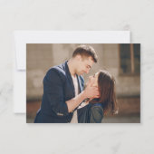 Wildflower Rustic Country Boho Marine QR Code Foto RSVP Kaartje (Achterkant)